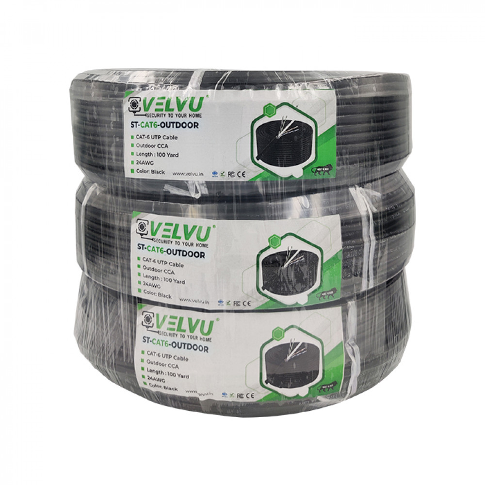 Image of Velvu Outdoor CAT-6 CCA Cable ST-CAT6 CCA-300Y (Length: 300 yd.)