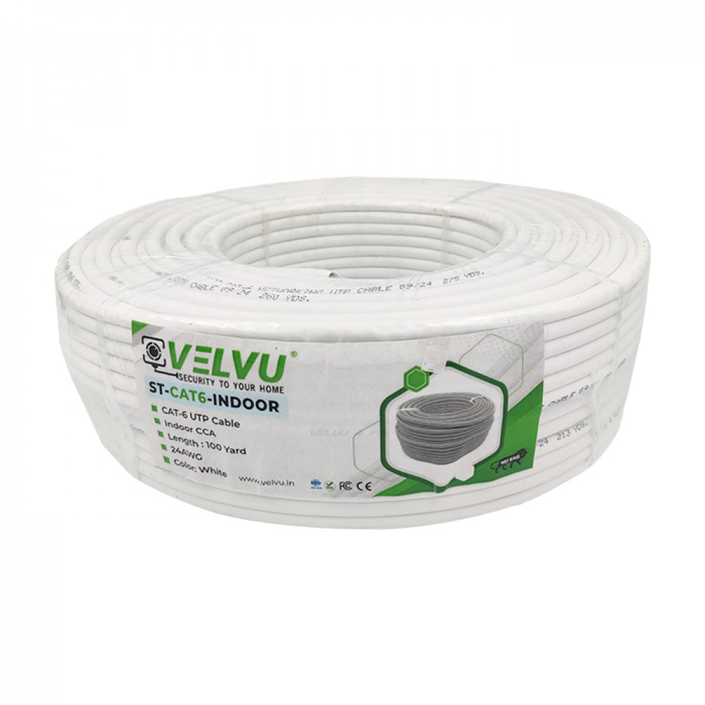 Image of Velvu Indoor CAT-6 CCA Cable ST-CAT6-INDOOR-CCA-100Y (Length: 100 yd)