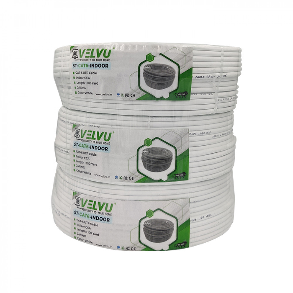 Image of Velvu Indoor CAT-6 CCA Cable ST-CAT6-INDOOR-CCA-300Y (Length: 300 yd.)
